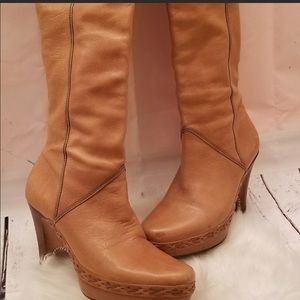 Leather Knee High Boots